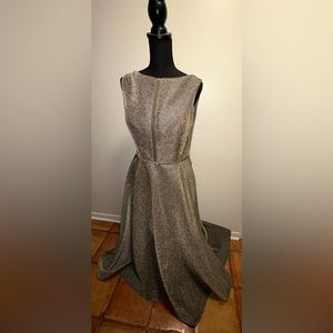 La Femme Gold Sparkly Dress